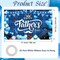 Happy Father’s Day Backdrop Banner – 71 x 43 Inch Blue Father’s Day Party Decoration Background for Indoor Outdoor Celebration, Photography Booth & Home Decor Supplies